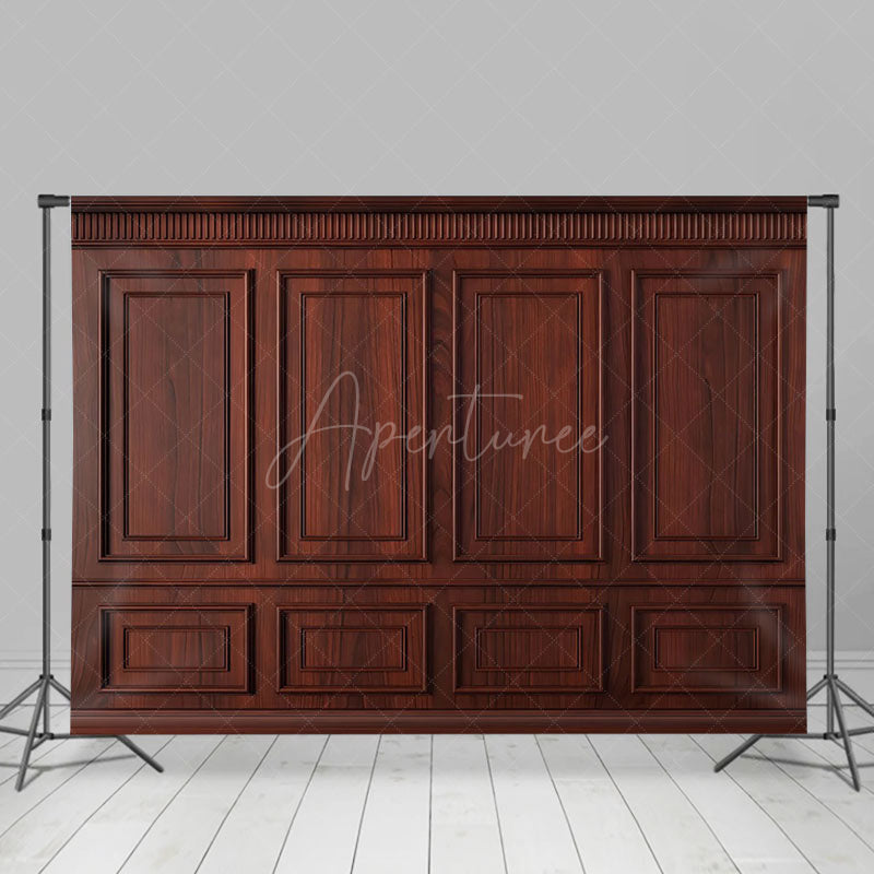 Aperturee - Aperturee Regular Wooden Grain Pattern Photography Backdrop