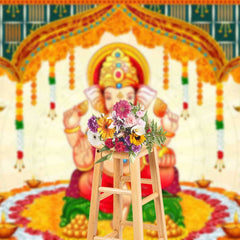 Aperturee - Aperturee Religious Elephant God Ganesh Chaturthi Backdrop