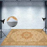 Aperturee - Aperturee Repeat Floral Persia Fabric Floor Backdrop For Photo