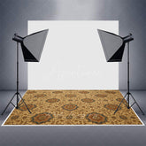 Aperturee - Aperturee Repeat Slovakia Golden Rubber Floor Mat For Photo