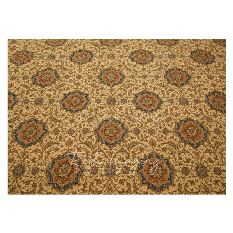 Aperturee - Aperturee Repeat Slovakia Golden Rubber Floor Mat For Photo
