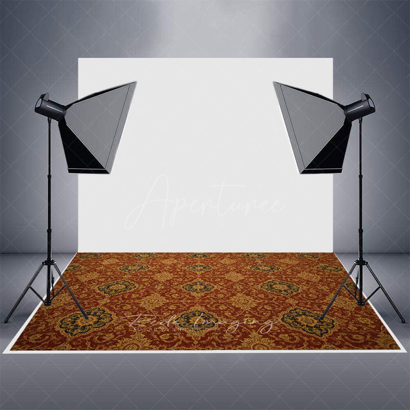 Aperturee - Aperturee Repeat Slovakia Pattern Rubber Floor Mat For Photo