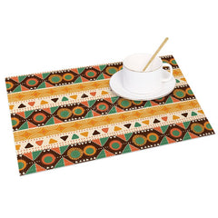 Aperturee - Aperturee Repeat Slovakia Patterns Warm Set of 4 Placemats