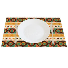 Aperturee - Aperturee Repeat Slovakia Patterns Warm Set of 4 Placemats