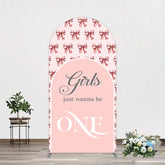 Aperturee - Aperturee Repeated Bow Girls Just Wanna Be One Arch Backdrop