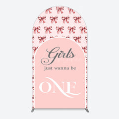 Aperturee - Aperturee Repeated Bow Girls Just Wanna Be One Arch Backdrop