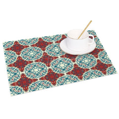 Aperturee - Aperturee Repeated Slovakia Patterns Sweet Set of 4 Placemats