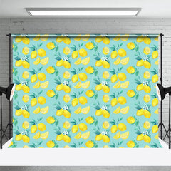 Aperturee - Aperturee Repetitive Fresh Summer Lemon Photography Backdrop