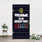 Aperturee Aperturee Retro Arcade Game Birthday Rectangle Backdrop Inspired 80s Video Game Welcome to My Party Neon Sign Decor