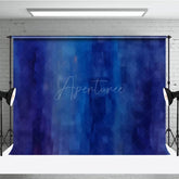 Aperturee - Aperturee Retro Blue Abstract Mottled 80s Boy Photo Backdrop