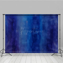 Aperturee - Aperturee Retro Blue Abstract Mottled 80s Boy Photo Backdrop