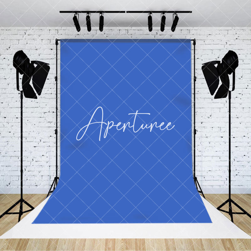 Aperturee - Aperturee Retro Blue Solid Color Portrait Backdrop For Photography