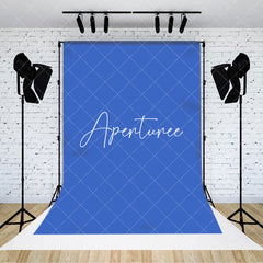 Aperturee - Aperturee Retro Blue Solid Color Portrait Backdrop For Photography