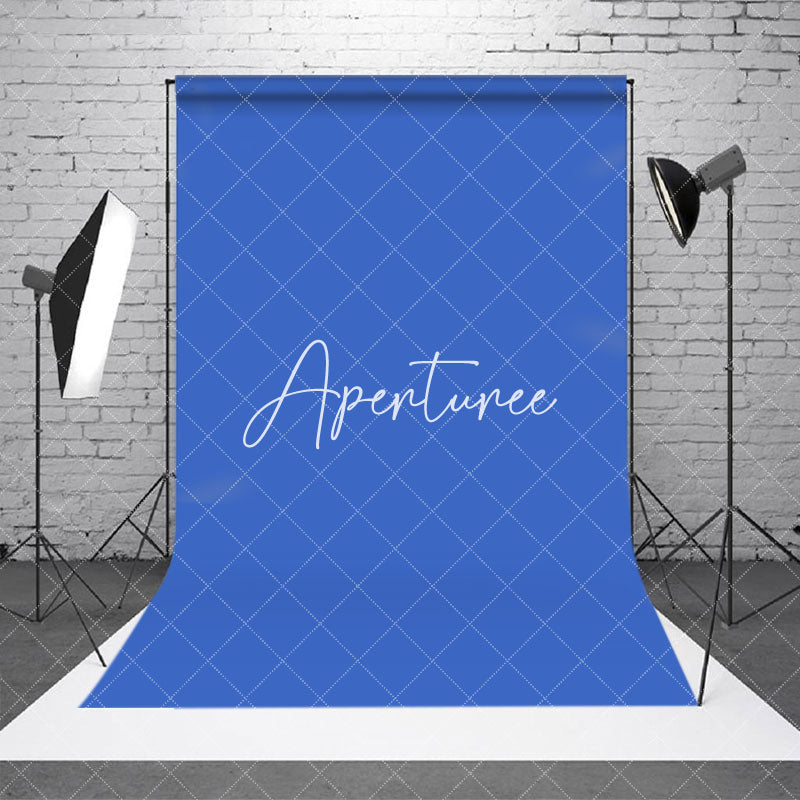 Aperturee - Aperturee Retro Blue Solid Color Portrait Backdrop For Photography