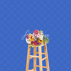 Aperturee - Aperturee Retro Blue Solid Color Portrait Backdrop For Photography