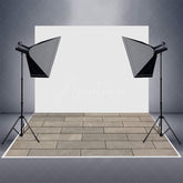 Aperturee - Aperturee Retro Brown Paving Stones Pattern Rubber Floor Mat