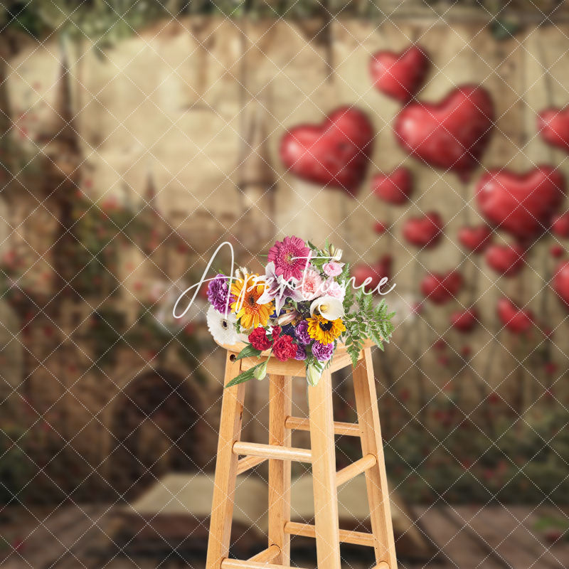 Aperturee - Aperturee Retro Fairy Story Book Valentines Day Vibe Backdrop
