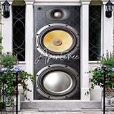 Aperturee - Aperturee Retro Gray Floor-Standing Speaker Party Door Cover