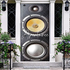 Aperturee - Aperturee Retro Gray Floor-Standing Speaker Party Door Cover