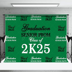 Aperturee - Aperturee Retro Green Step And Repeat Congrats Grad Backdrop