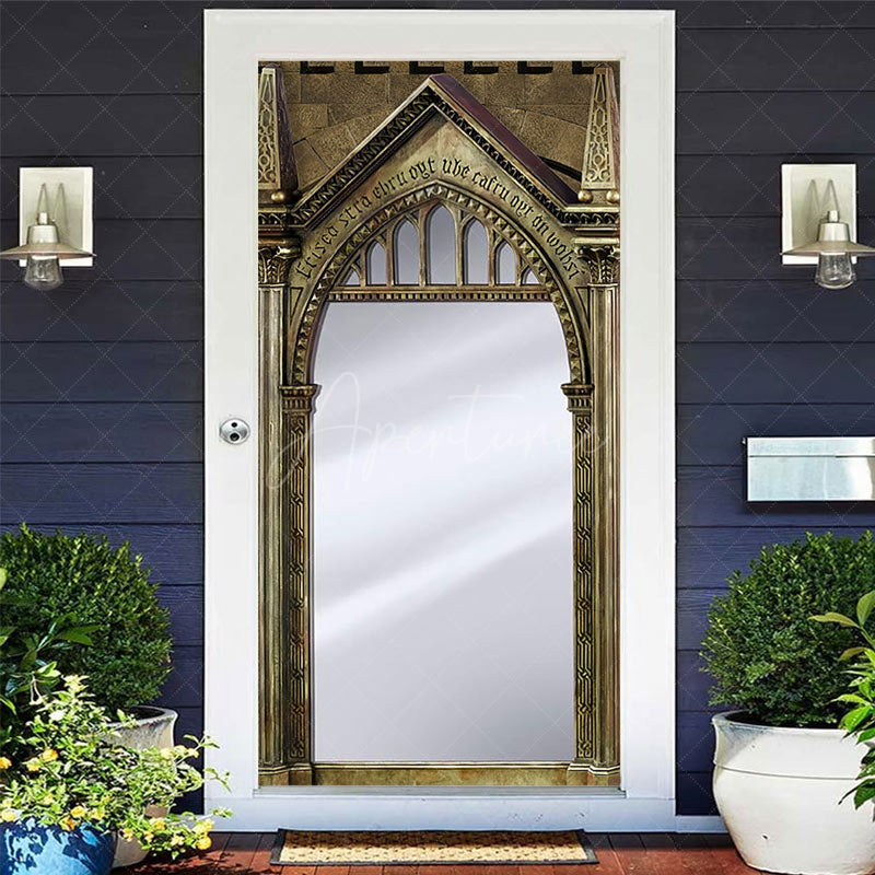 Aperturee - Aperturee Retro Magical Erised Mirror Birthday Door Cover