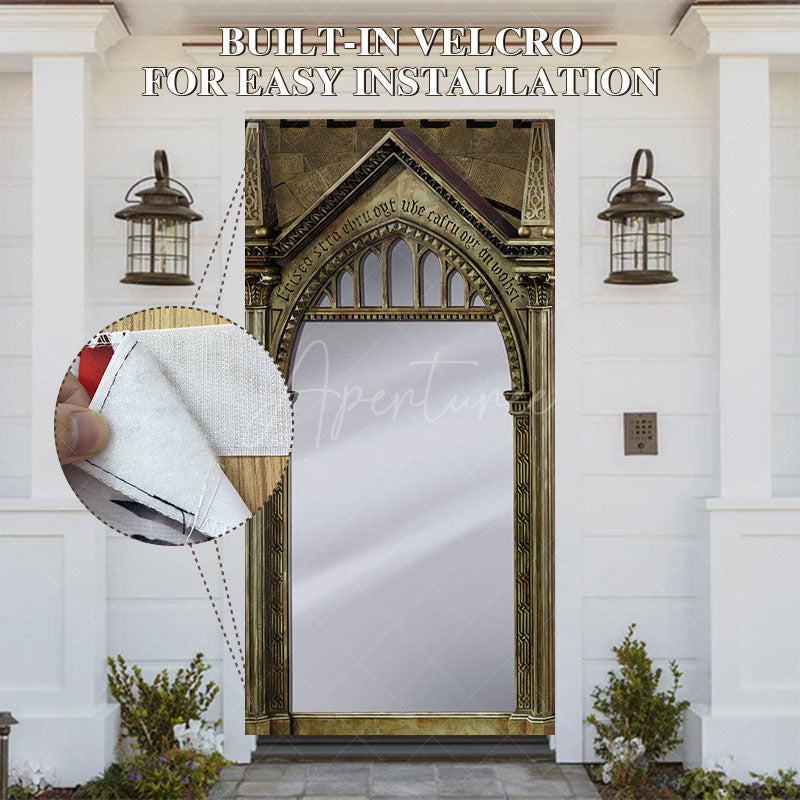 Aperturee - Aperturee Retro Magical Erised Mirror Birthday Door Cover