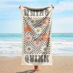 Aperturee - Aperturee Retro Multi Style Personalized Beach Towel Gift