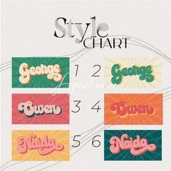 Aperturee - Aperturee Retro Name Beach Towel for Bachelorette Party Gift