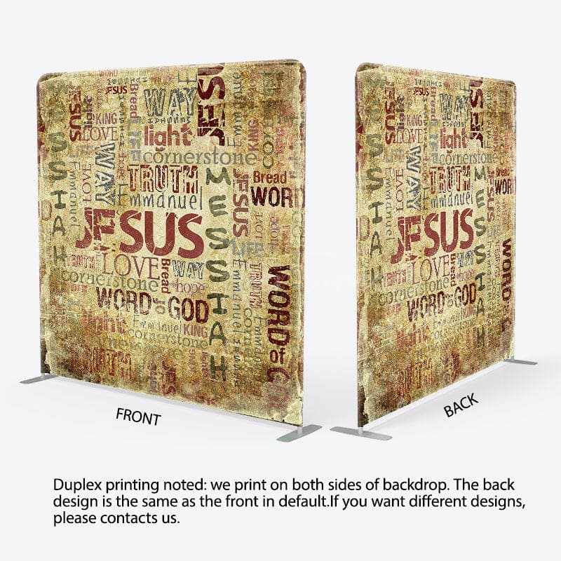 Aperturee - Aperturee Retro Parchment Jesus Christ Pillow Case Backdrop