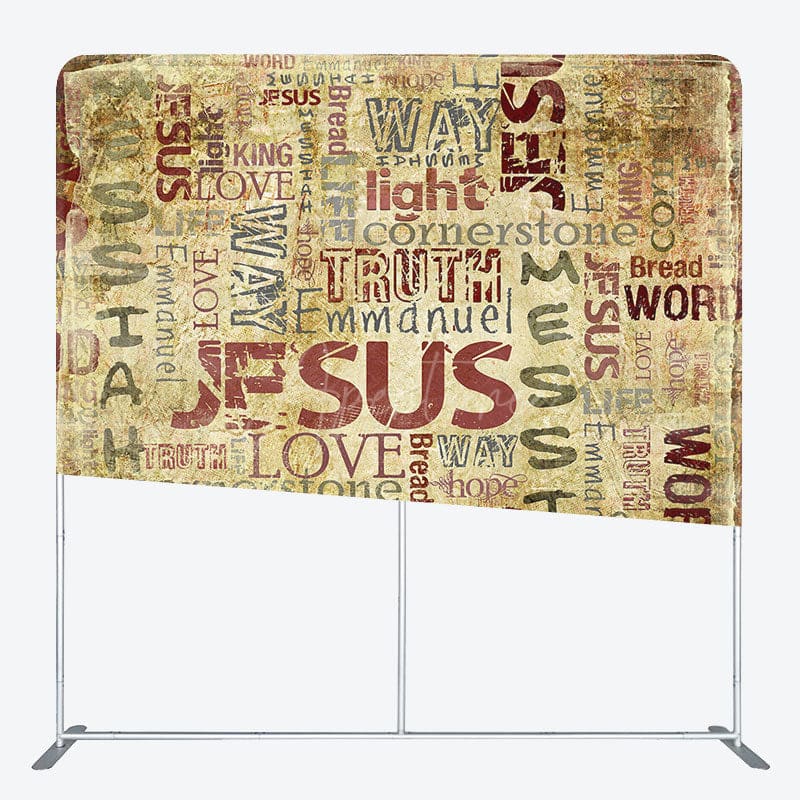 Aperturee - Aperturee Retro Parchment Jesus Christ Pillow Case Backdrop