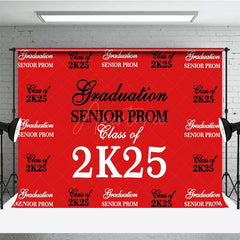 Aperturee - Aperturee Retro Red Step And Repeat Congrats Grad Backdrop