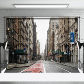 Aperturee - Aperturee Retro Street Building Architecture Photo Backdrop