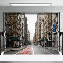 Aperturee - Aperturee Retro Street Building Architecture Photo Backdrop