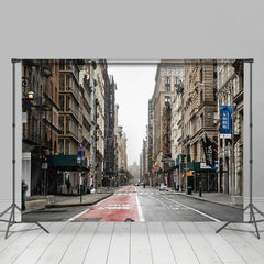 Aperturee - Aperturee Retro Street Building Architecture Photo Backdrop