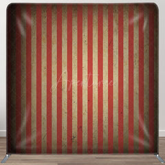Aperturee - Aperturee Retro Striped Circus Carnival Square Tension Backdrop
