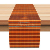 Aperturee - Aperturee Retro Summer Stripe Table Runner in Warm Tones for Old Style and Mid-Century Modern Kitchen Decor