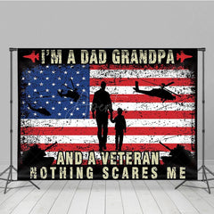 Aperturee - Aperturee Retro Usa Flag Helicopter Dad Grandpa Veteran Backdrop