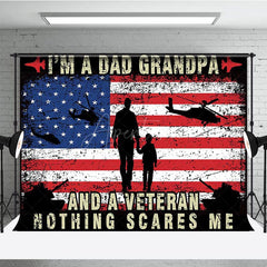 Aperturee - Aperturee Retro Usa Flag Helicopter Dad Grandpa Veteran Backdrop