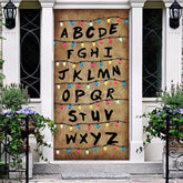 Aperturee - Aperturee Retro Wall Light Alphabet Happy Halloween Door Cover