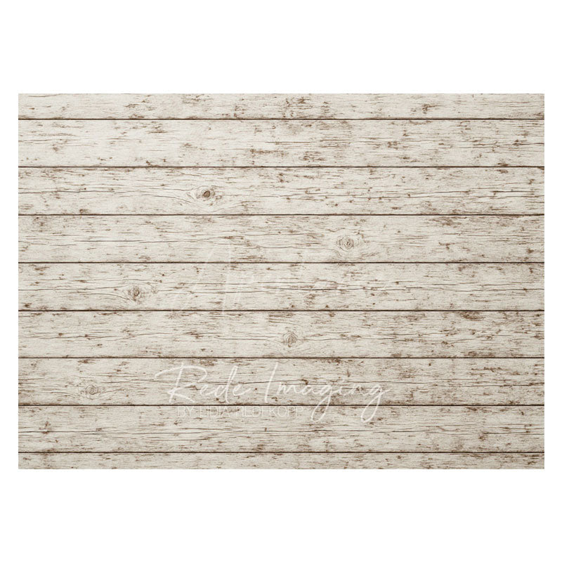 Aperturee - Aperturee Retro Wood Grain Mottled Rubber Floor Mat For Photo