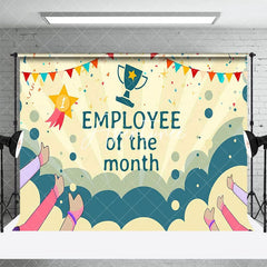 Aperturee - Aperturee Ribbon Employee Of The Month Thank You Staff Backdrop