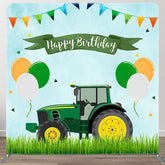 Aperturee - Aperturee Roller Balloon Flag Birthday Square Tension Backdrop