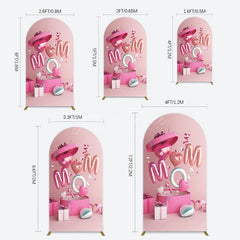 Aperturee - Aperturee Romantic Balloons Gift Box Mothers Day Arch Backdrop