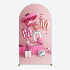 Aperturee - Aperturee Romantic Balloons Gift Box Mothers Day Arch Backdrop