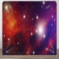 Aperturee - Aperturee Romantic Outerspace Galaxy Fabric Party Backdrop Cover