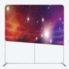Aperturee - Aperturee Romantic Outerspace Galaxy Fabric Party Backdrop Cover