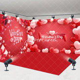 Aperturee - Aperturee Romantic Red Love Valentines Vibe Room Set Backdrop