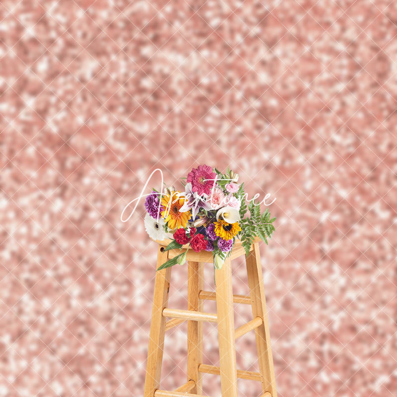 Aperturee - Aperturee Romantic Rose Gold Twinkling Photography Backdrop