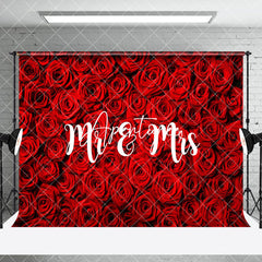 Aperturee - Aperturee Romantic Rose Mr Mrs Valentines Day Room Set Backdrop