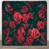 Aperturee - Aperturee Rose Buds With Green Valentines Day Backdrop Cover